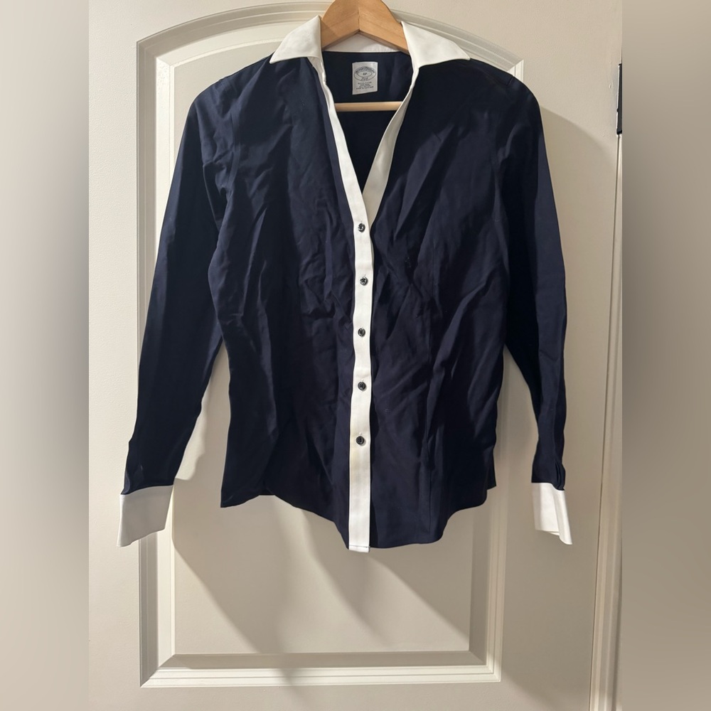 Brooks Brothers Dark Blue Blouse